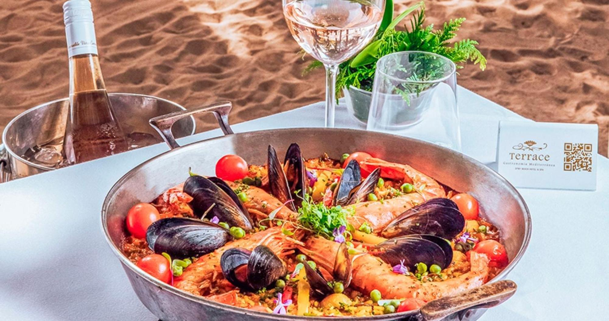 Dpny Beach Hotel & Spa Ilhabela Eksteriør billede Paella